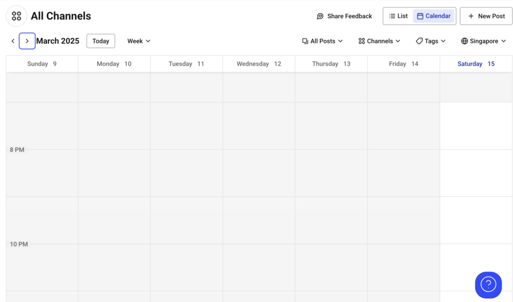 social media scheduling using Buffer