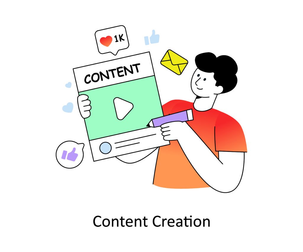 illustration for top AI content creation tools